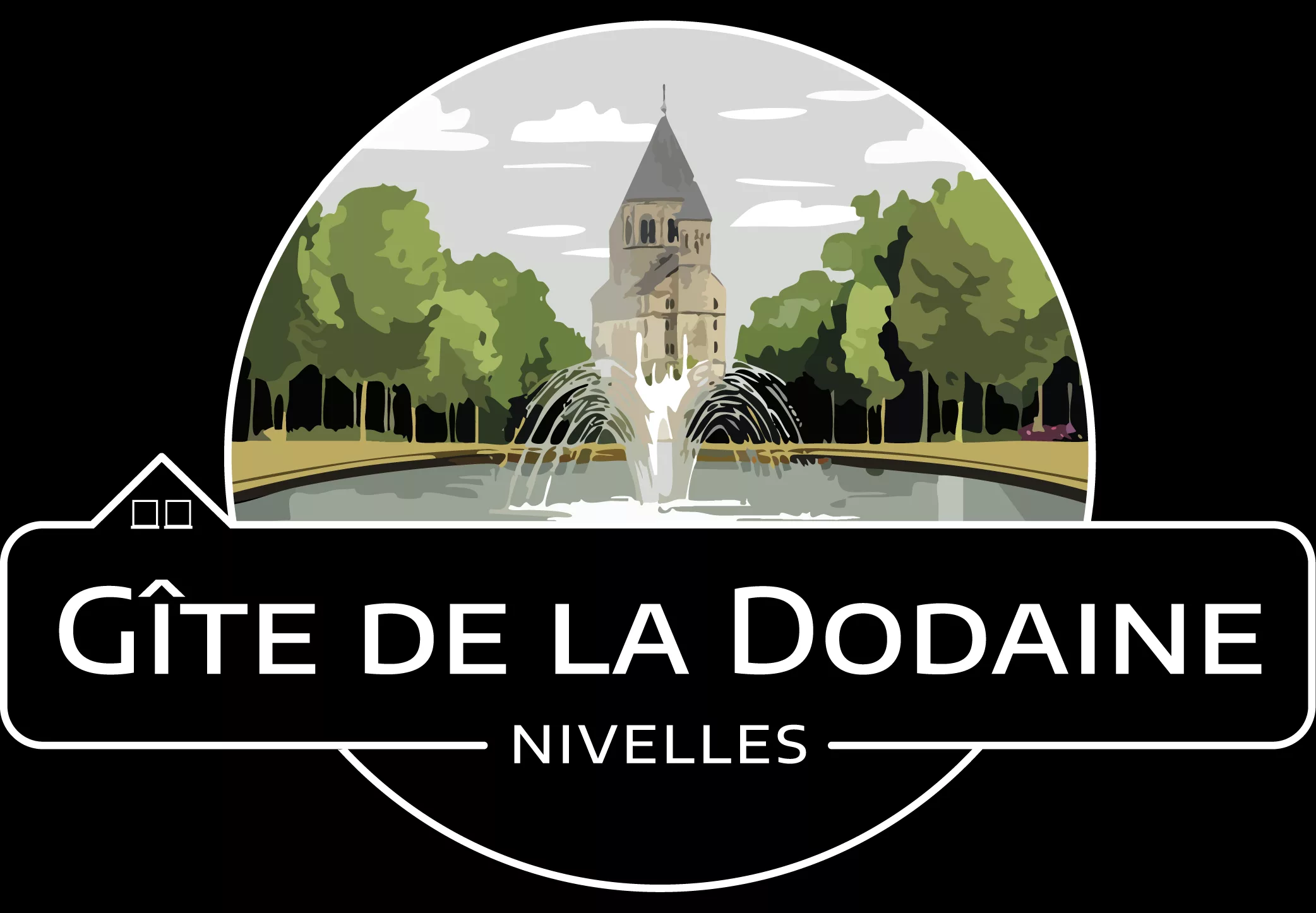 Logo du Gîte de la Dodaine à Nivelles - Hébergement proche du parc de la Dodaine